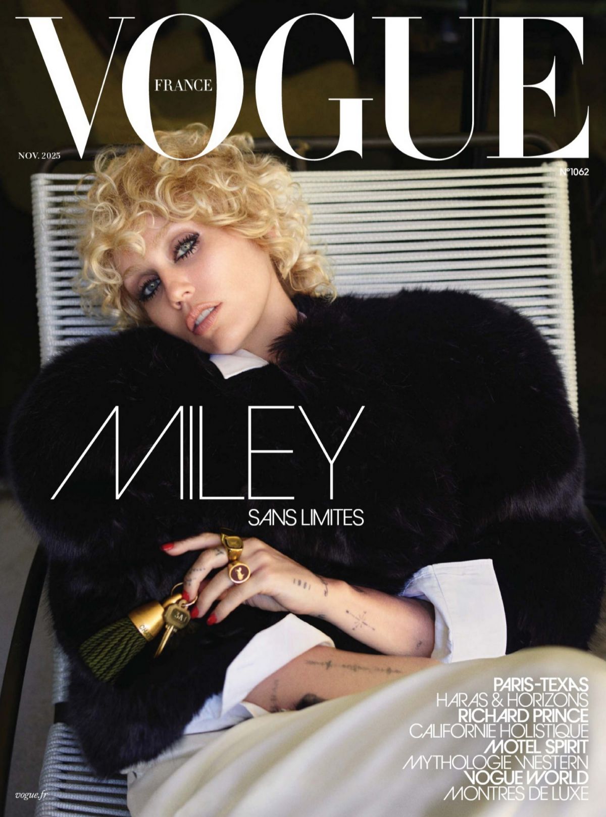 Miley Cyrus in Vogue France, November 2025