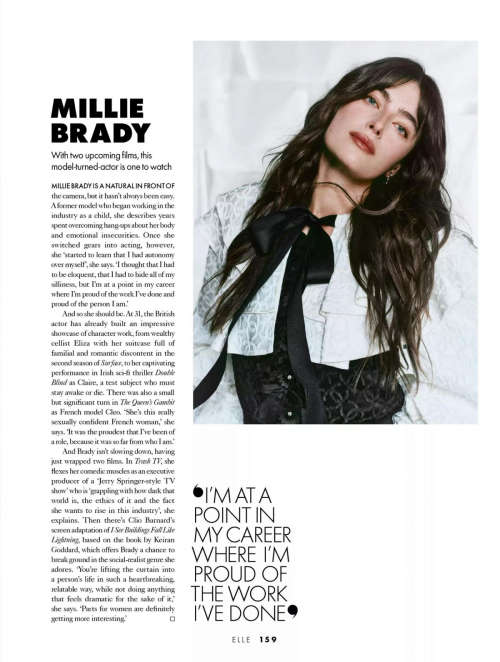 Millie Brady in Elle UK, November 2025 1