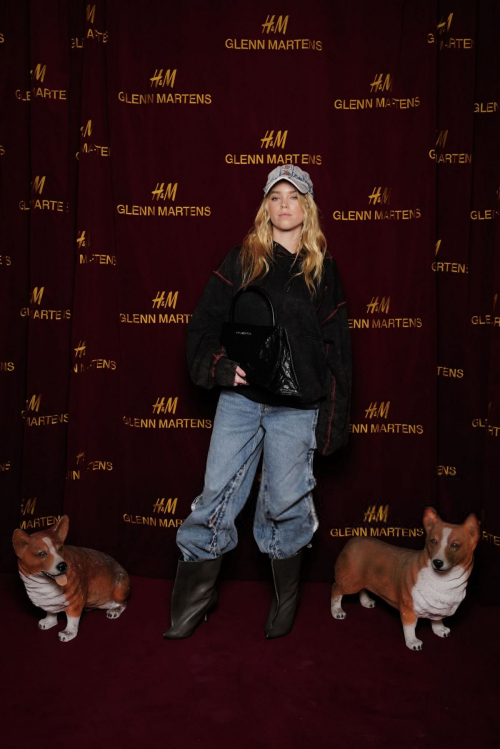 Milly Alcock at H&M Glenn Martens Event in London, October 2025