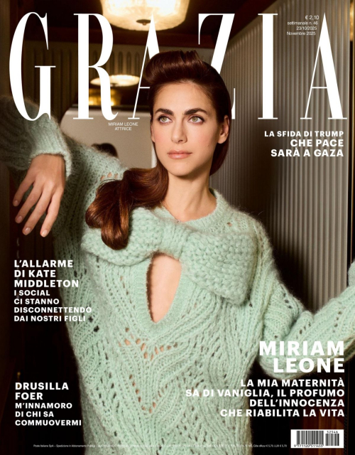Miriam Leone in Grazia Italy, October 2025