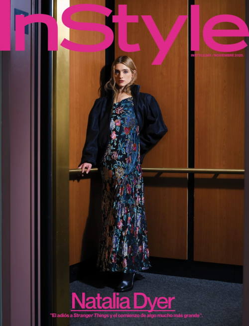 Natalia Dyer on InStyle Mexico cover, November 2025