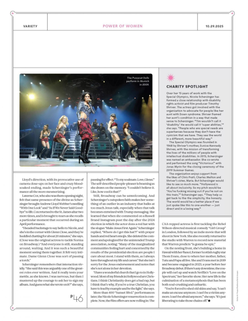 Nicole Scherzinger in Variety Power of Women, October 2025 3