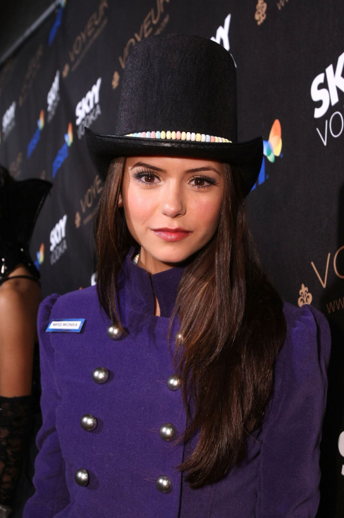 Nina Dobrev at Heidi Klum Halloween Party 2009 5