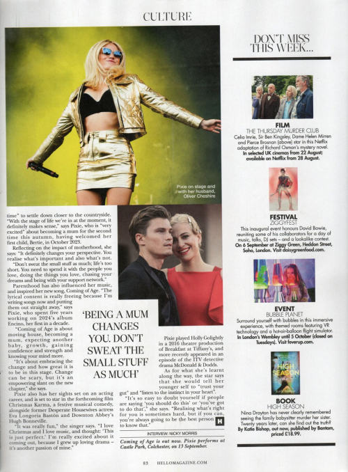 Pixie Lott in Hello! Magazine, September 2025 1