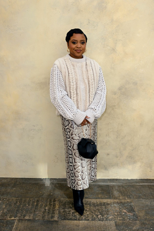Quinta Brunson at Gabriela Hearst Fashion Show Paris Fashion Week, October 2025