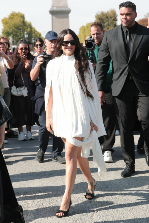 Rosalia Arrives at Christian Dior Fashion Show Paris Fashion Week, October 2025