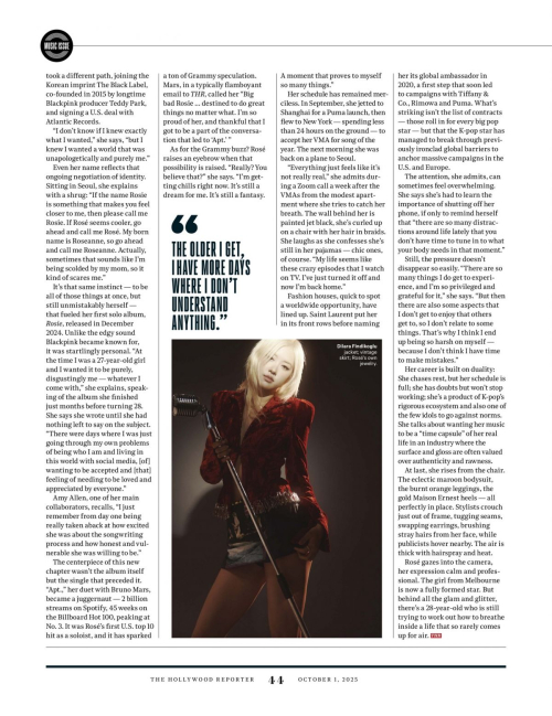 Rose in The Hollywood Reporter, October 2025 1
