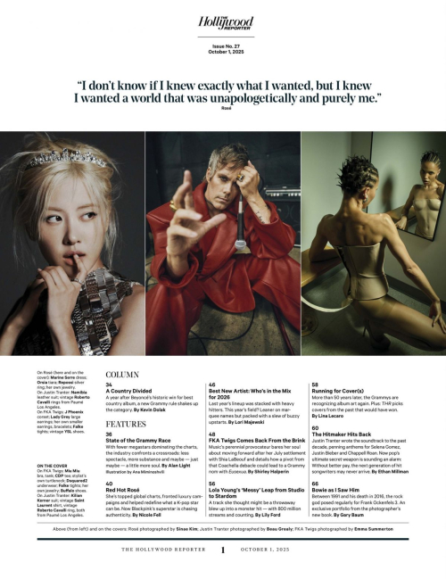 Rose in The Hollywood Reporter, October 2025 5
