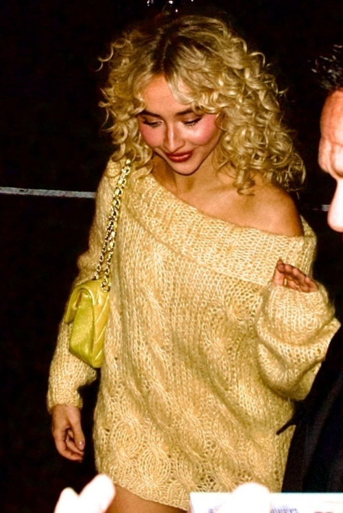 Sabrina Carpenter at SNL Cast Dinner New York City 1