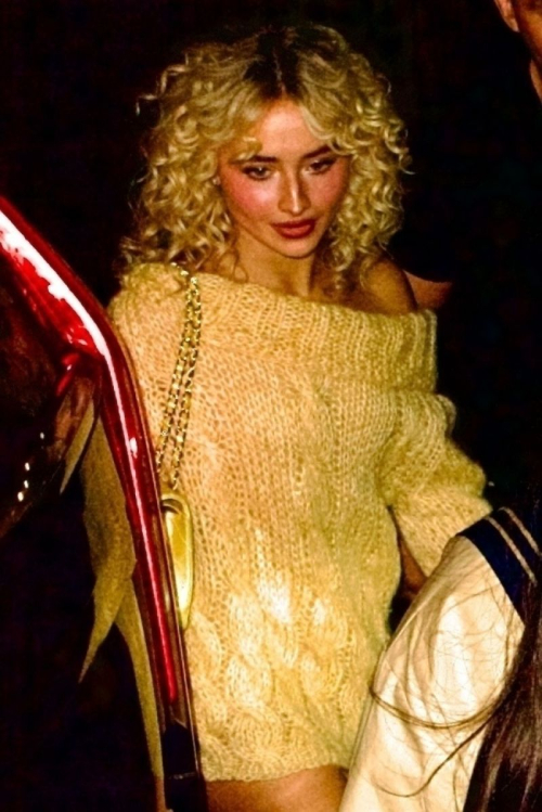 Sabrina Carpenter at SNL Cast Dinner New York City 2