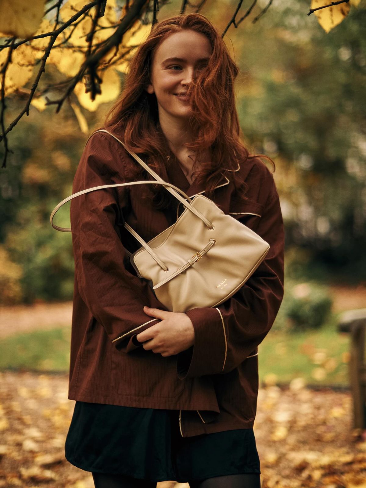 Sadie Sink for Prada Fall 2025 campaign