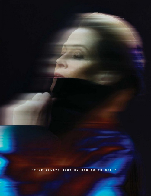 Sigourney Weaver elegant feature in Empire UK, December 2025 3