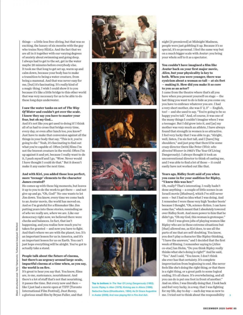 Sigourney Weaver elegant feature in Empire UK, December 2025 6