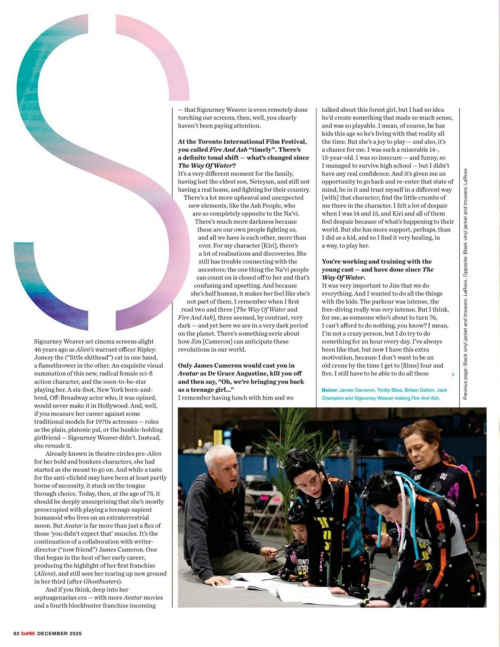 Sigourney Weaver in Empire UK, December 2025 1