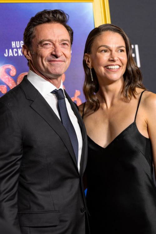 Sutton Foster and Hugh Jackman at Song Sung Blue, October 2025 6
