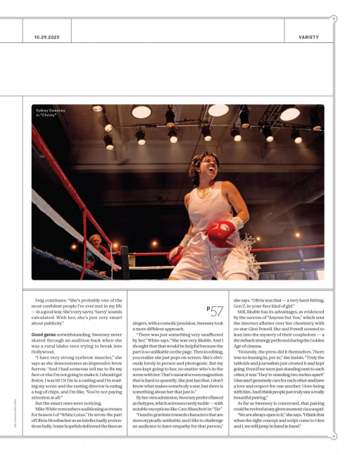 Sydney Sweeney in Variety Power of Women, October 2025 2