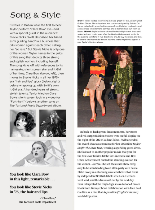 Taylor Swift features in Taylor Style & Substance 2025 11