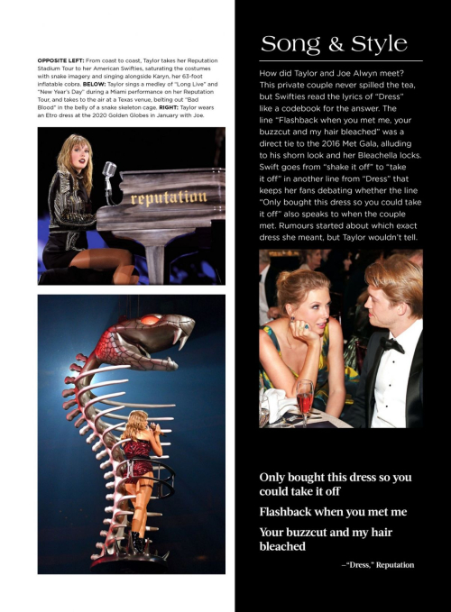 Taylor Swift features in Taylor Style & Substance 2025 48