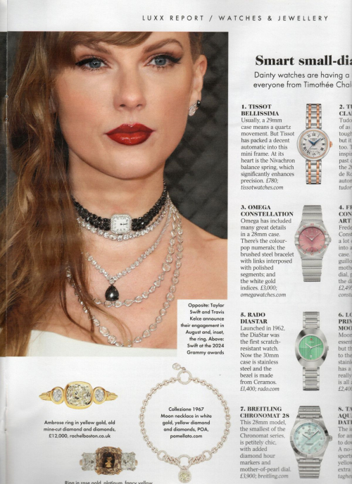 Taylor Swift in Luxx Magazine Watches & Jewellery, October 2025 1
