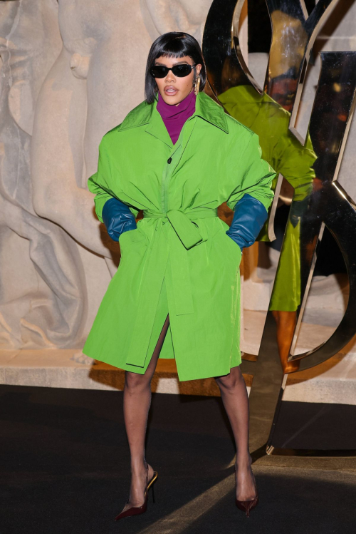 Teyana Taylor at Saint Laurent SS2026 Fashion Show Paris Fashion Week, September 2025