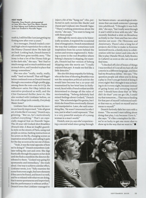Zoey Deutch in Vanity Fair Magazine, September 2025 1