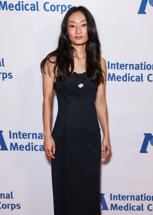 Alice Hewkin at International Medical Corps Awards Beverly Hills, November 2025
