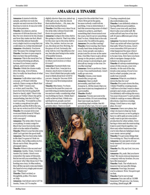 Amaarae and Tinashe in Rolling Stone Magazine, October 2025 1