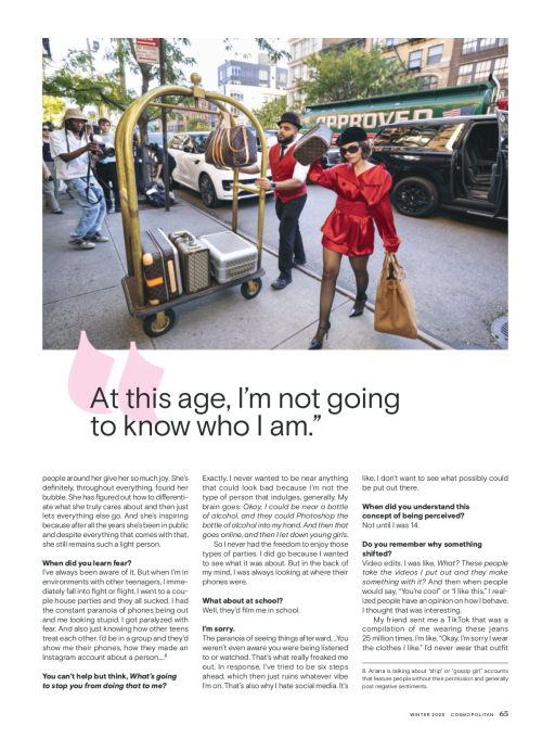 Ariana Greenblatt in Cosmopolitan Magazine, November 2025 3