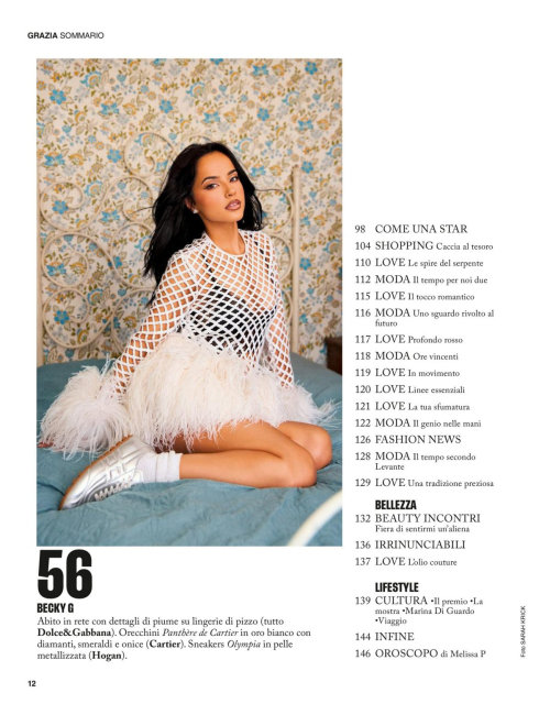 Becky G in Grazia Italy, November 2025 13