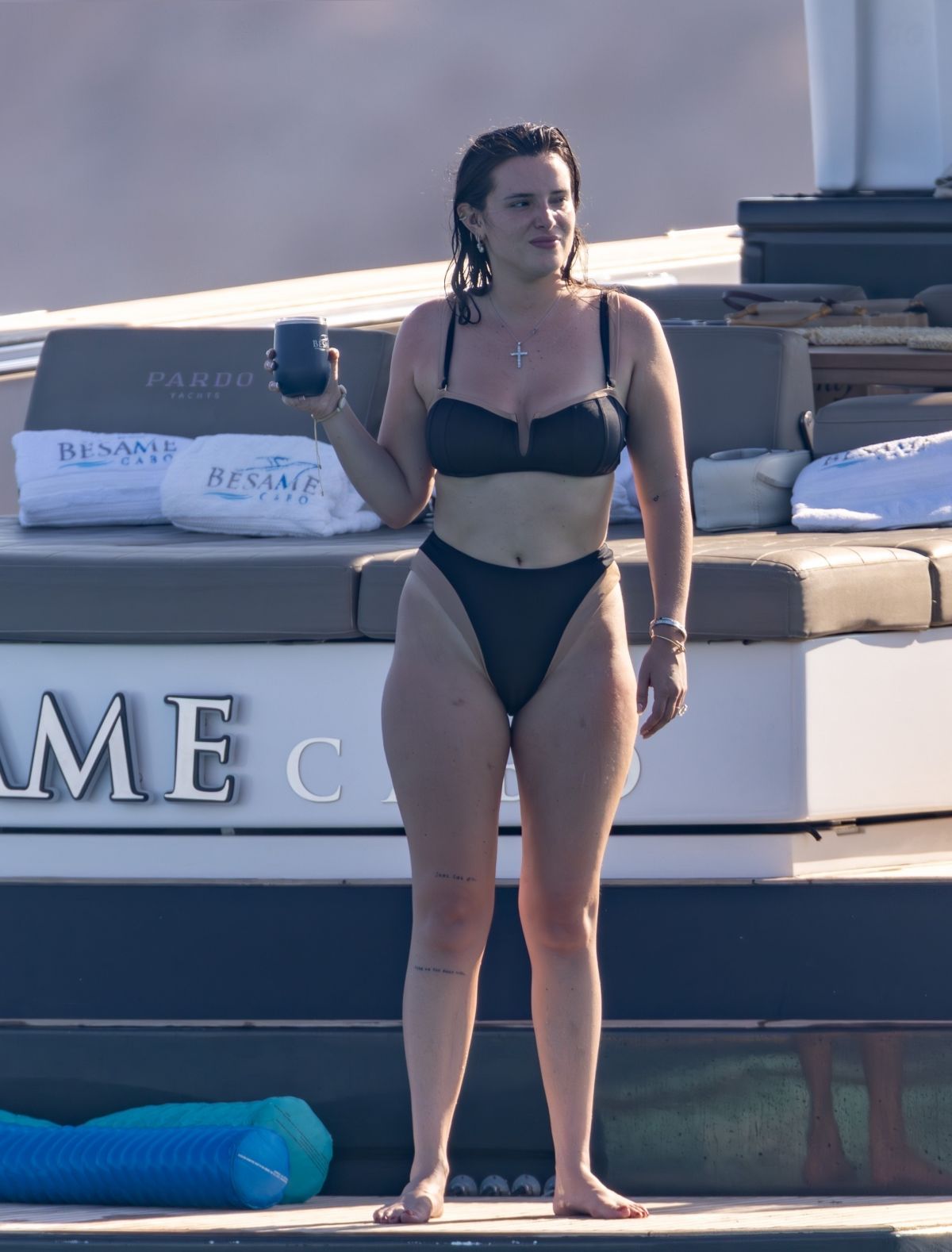 Bella Thorne in Bikini at Yacht Cabo San Lucas, November 2025