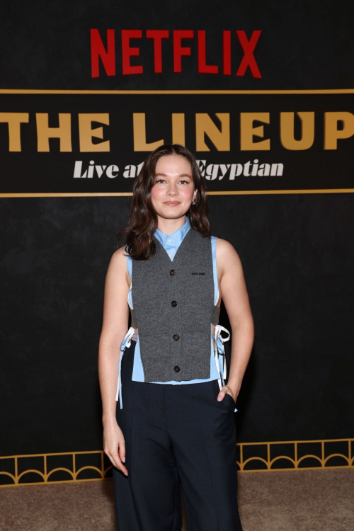 Cailee Spaeny at The Lineup Live Egyptian Los Angeles, November 2025
