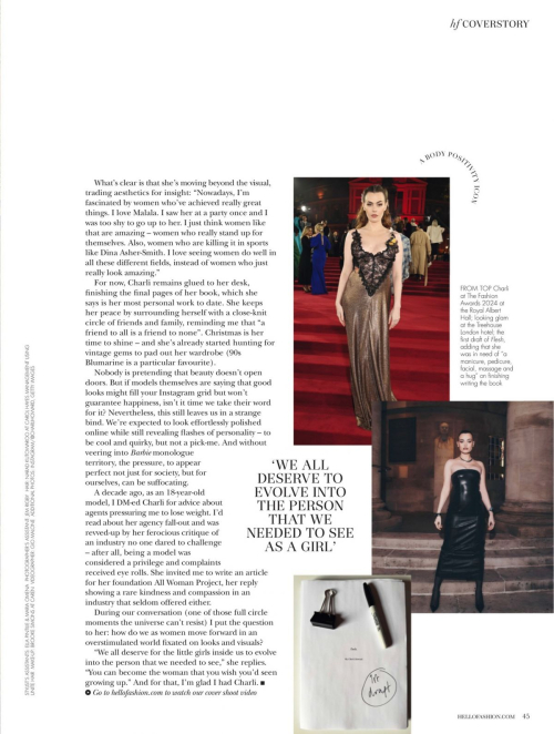 Charli Howard in Hello Fashion Monthly, December 2025 3