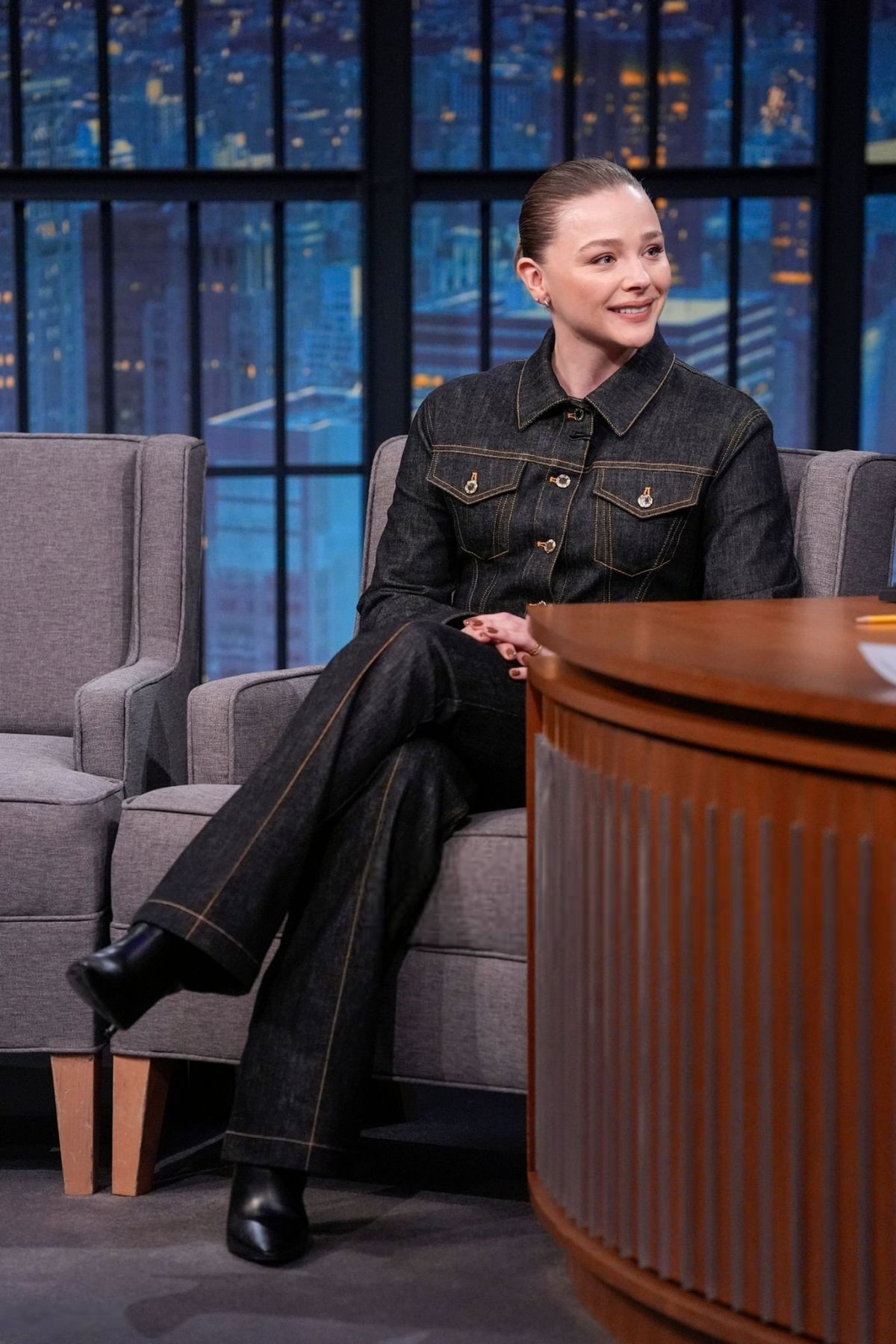 Chloe Moretz Late Night with Seth Meyers, November 2025