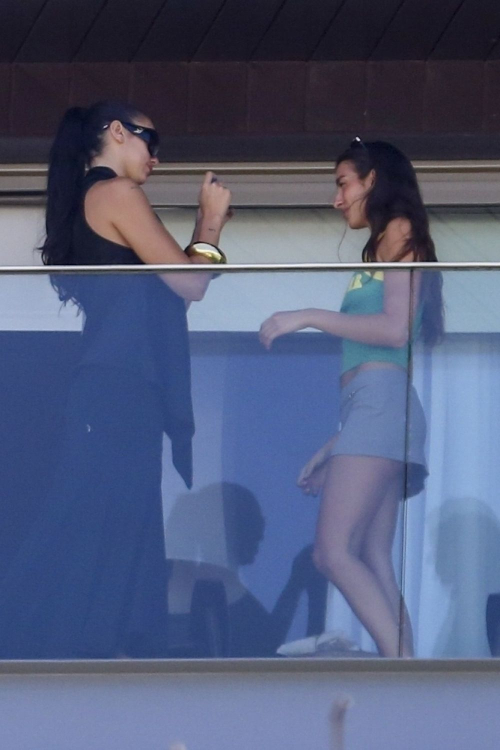 Dua Lipa with Sister Rina Balcony Pics in Rio De Janeiro, 2025