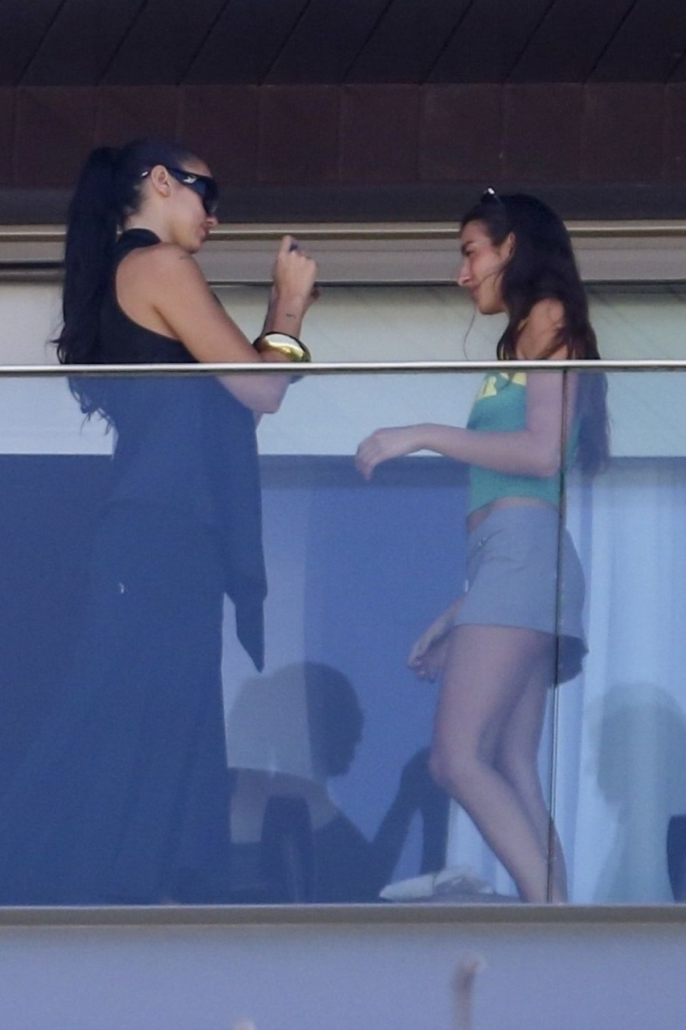 Dua Lipa with Sister Rina Balcony Pics in Rio De Janeiro, 2025