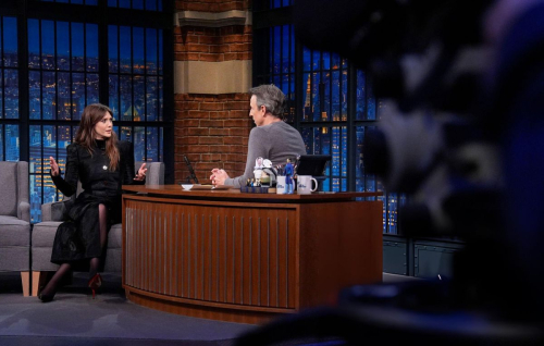 Elizabeth Olsen at Late Night with Seth Meyers in New York, Nov 2025 1