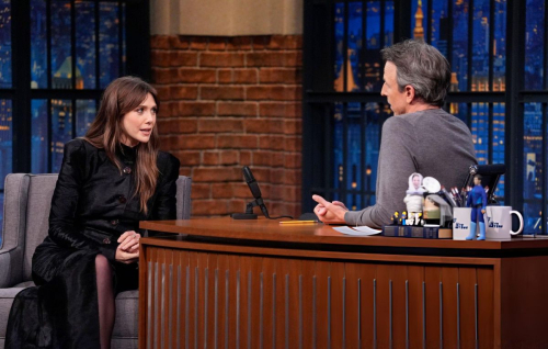 Elizabeth Olsen at Late Night with Seth Meyers in New York, Nov 2025 3