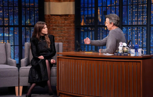 Elizabeth Olsen at Late Night with Seth Meyers in New York, Nov 2025 6
