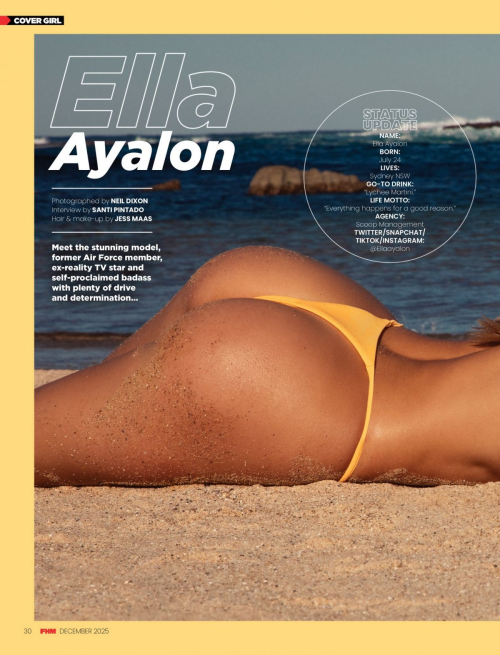 Ella Ayalon FHM Australia Feature, December 2025 11