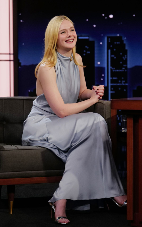 Elle Fanning at Jimmy Kimmel Live, November 2025