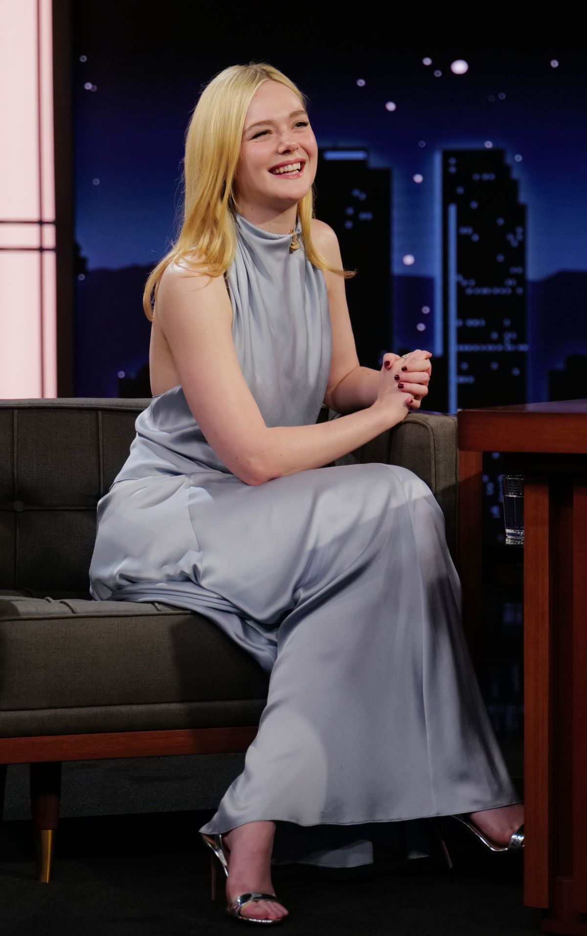 Elle Fanning at Jimmy Kimmel Live, November 2025