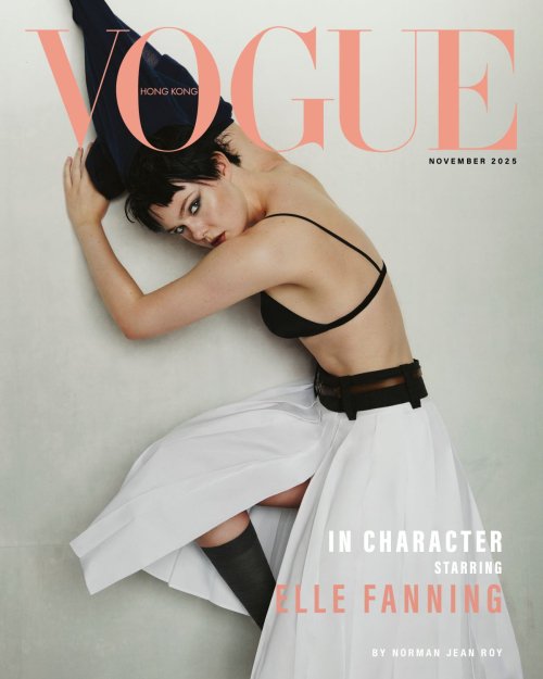Elle Fanning for Vogue Hong Kong Magazine, Nov 2025