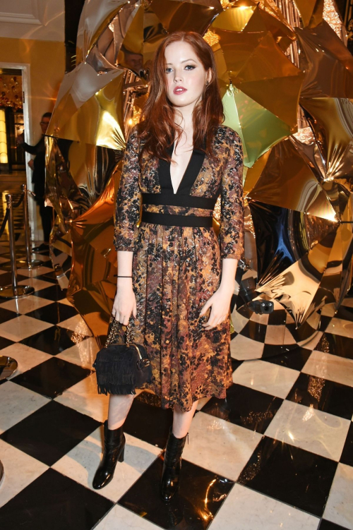 Ellie Bamber Claridge’s Christmas Tree Party, 2015 2