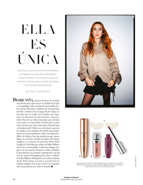 Emma Roberts in Harpers Bazaar Spain, December 2025 1