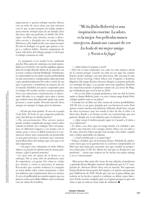 Emma Roberts in Harpers Bazaar Spain, December 2025 3