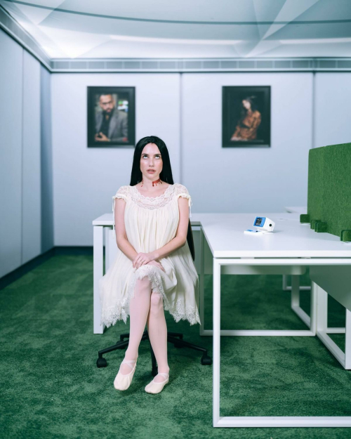 Emma Roberts Vogue Portrait at Vas J Morgan Party, Oct 2025