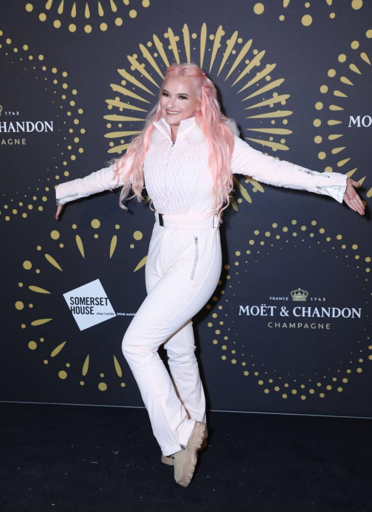 Grace Chatto at Skate Somerset House Moet Chandon Launch, November 2022