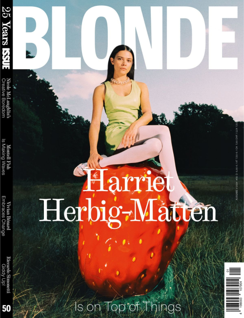 Harriet Herbig-Matten Blonde Magazine, October 2025