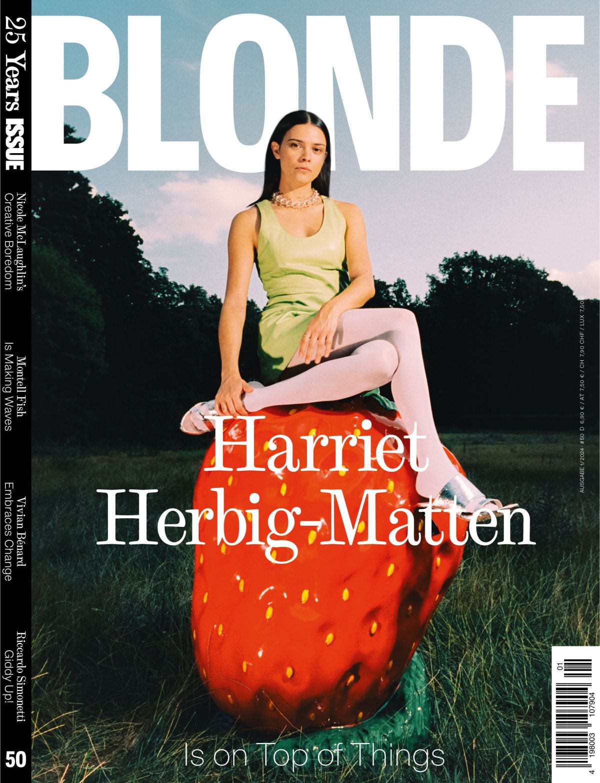 Harriet Herbig-Matten Blonde Magazine, October 2025