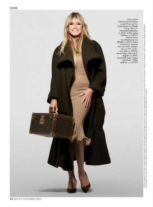 Heidi Klum in InStyle Germany, December 2025 8